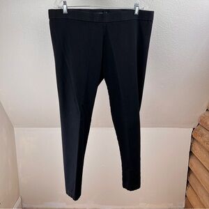 LAUREN RALPH LAUREN GREEN LABEL Black Skinny  Leggings. Size 16W.  Elastic Waist
